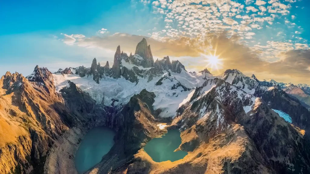 Vista aérea de El Chaltén