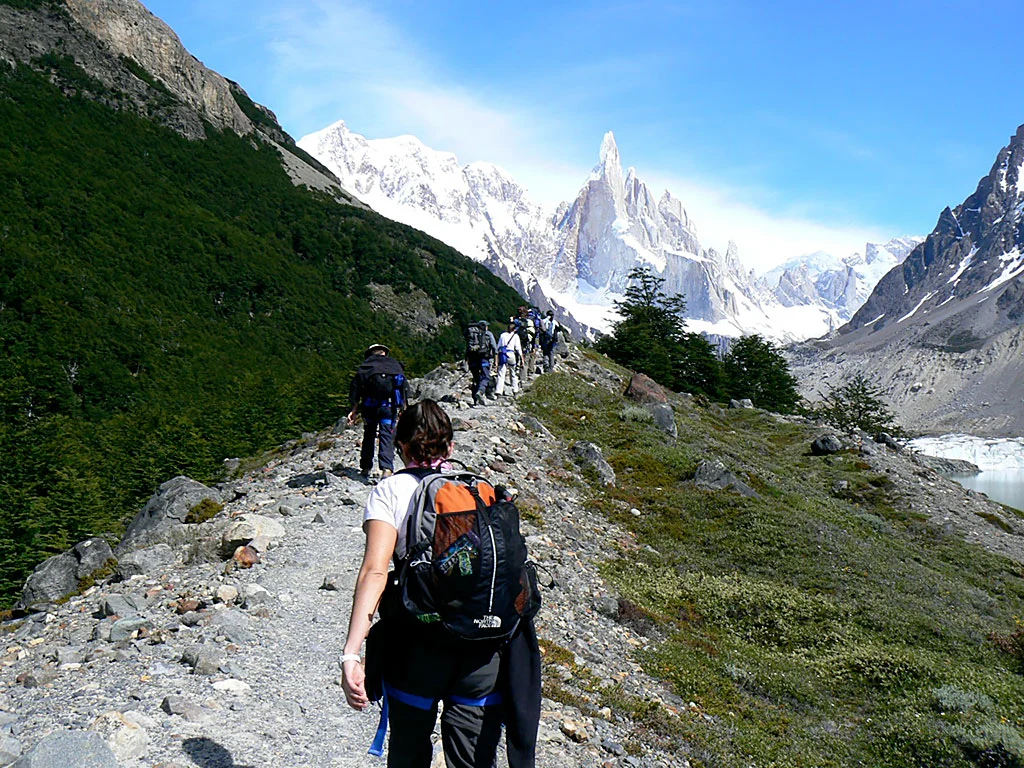 Camino de trekking en El Chaltén