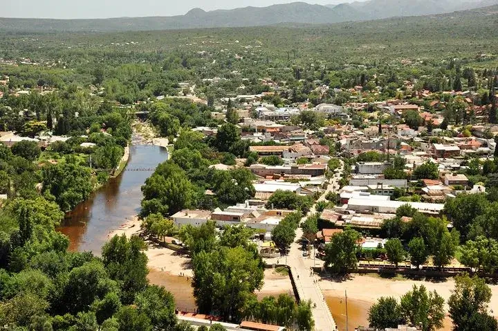 Vista aérea de Mina Clavero